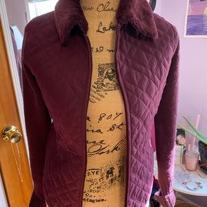 Burgundy light jacket